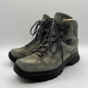Hanwag Alta Bunion Lady Hallux Women's 7 Boots Green Leather Hiking Vibram Sole